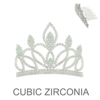 CZ CROWN COMB TIARA